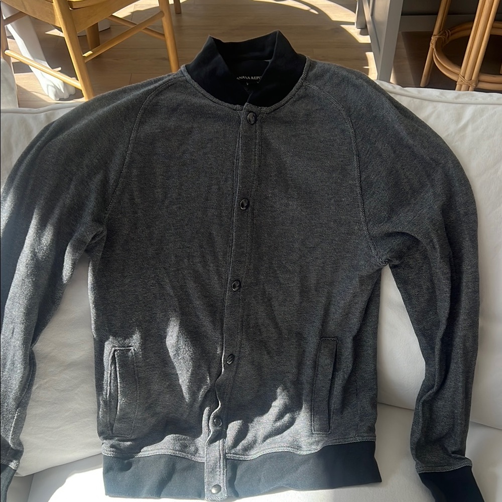 Medium banana republic Men's navy blue sweater/ Jacket